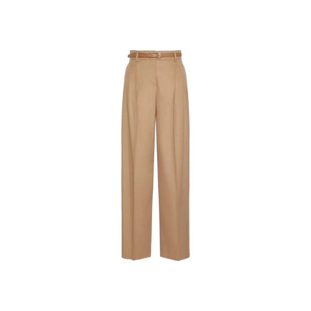 Max Mara Brown Virgin Wool Women's Pants